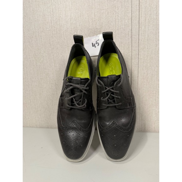 ECCO ST1 Hybrid Lite Brogue Loafers Mens 9 Black Leather Dress Casual main image 4
